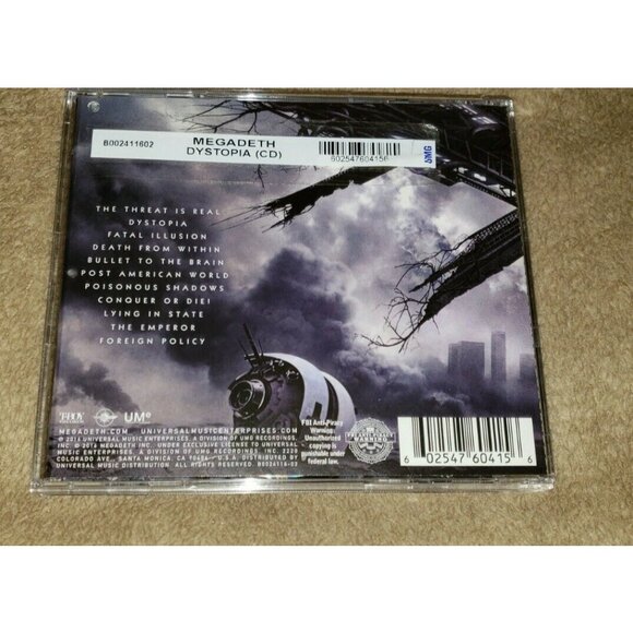 MEGADETH promo cd DYSTOPIA 11 tracks b002411602 - Picture 4 of 9